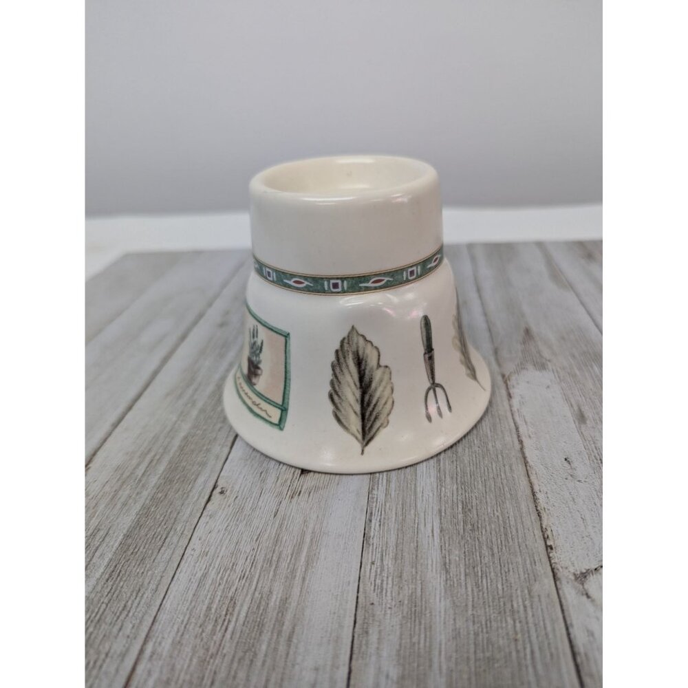 Pfaltzgraff Naturewood  Votive Candle Holder Flared 3 1/2" Tall